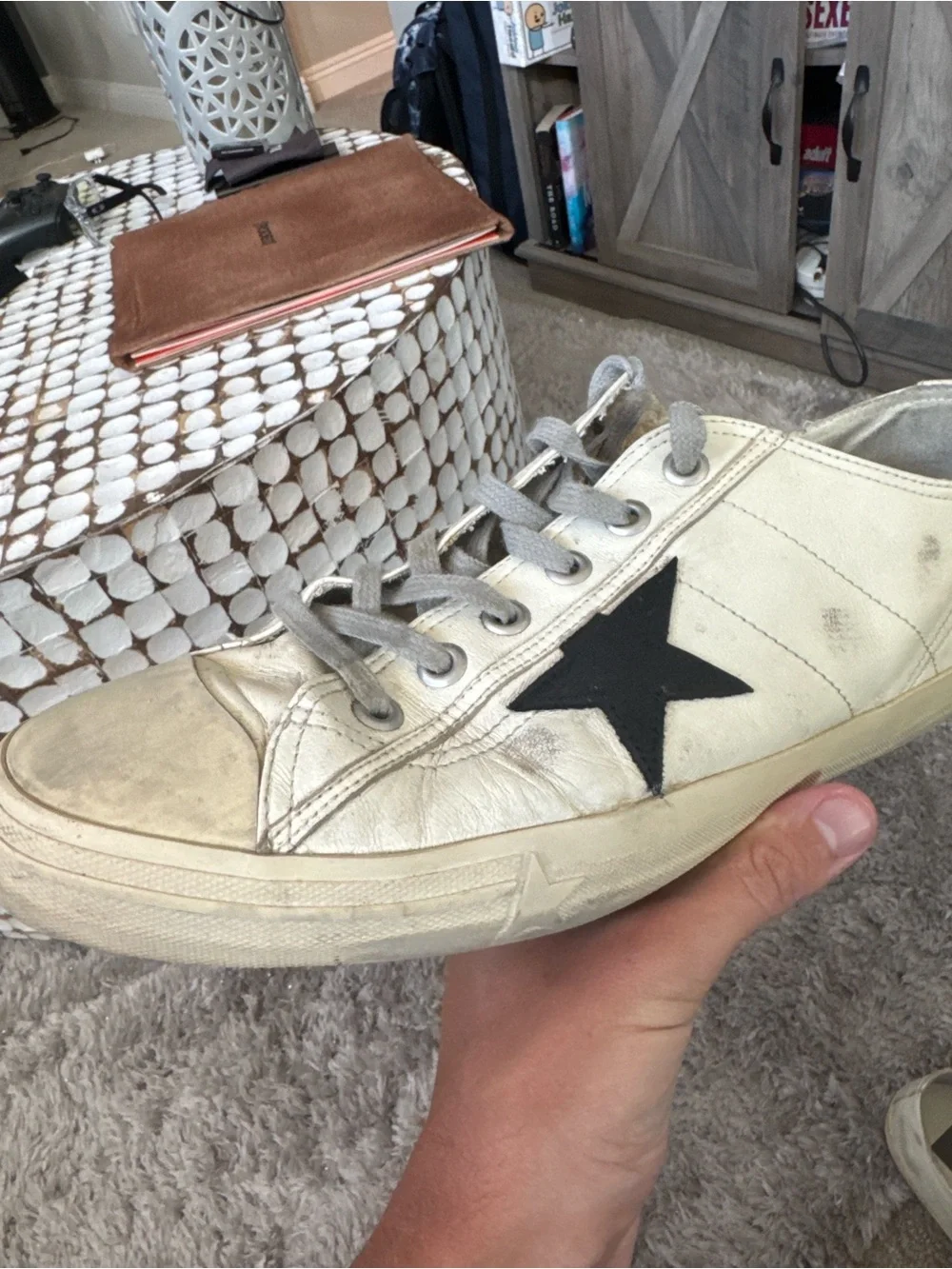 Golden Gooses V2 Size 13 Beige. 100% legit. Retail was $675